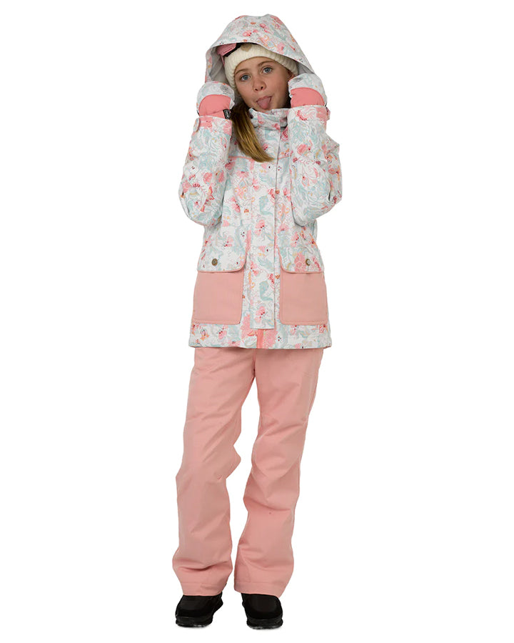 Rojo Elin Girl's Snow Jacket - Royale Snow White - 2023 Snow Jackets - Trojan Wake Ski Snow