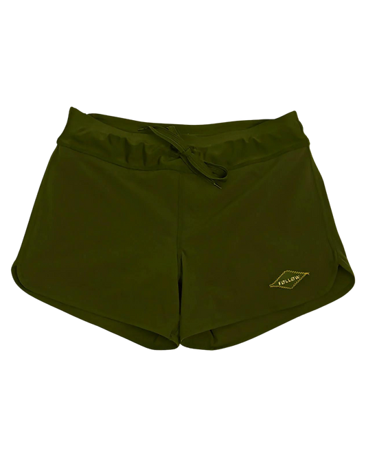 Follow Ladies Pharaoh Ride Shorts - Olive Wetsuit Shorts - Trojan Wake Ski Snow