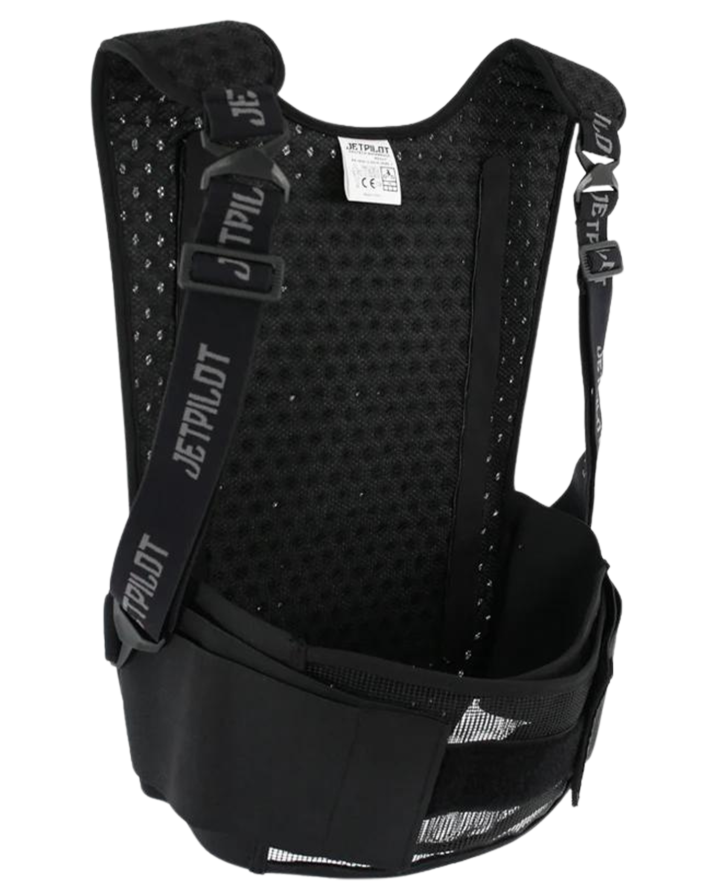 Jetpilot Protech Backbrace - Black - 2022 Jetski Protective Gear - Trojan Wake Ski Snow