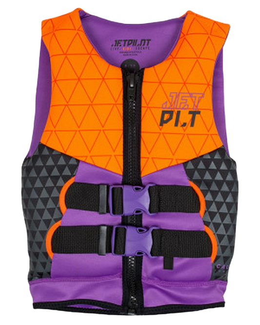 Jetpilot The Cause F/E Youth Neo Vest - Orange Level 50 - 2023 Life Jackets - Trojan Wake Ski Snow