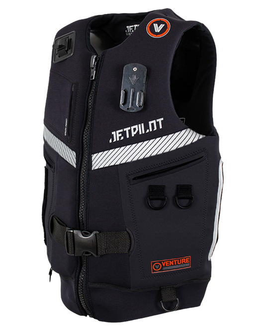 Jetpilot Venture Mens Neo Vest - Black/Black Life Jackets - Trojan Wake Ski Snow