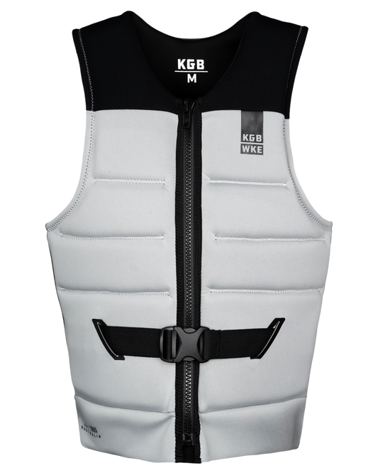 Kgb Capital Vest - Silver / Black Life Jackets - Trojan Wake Ski Snow