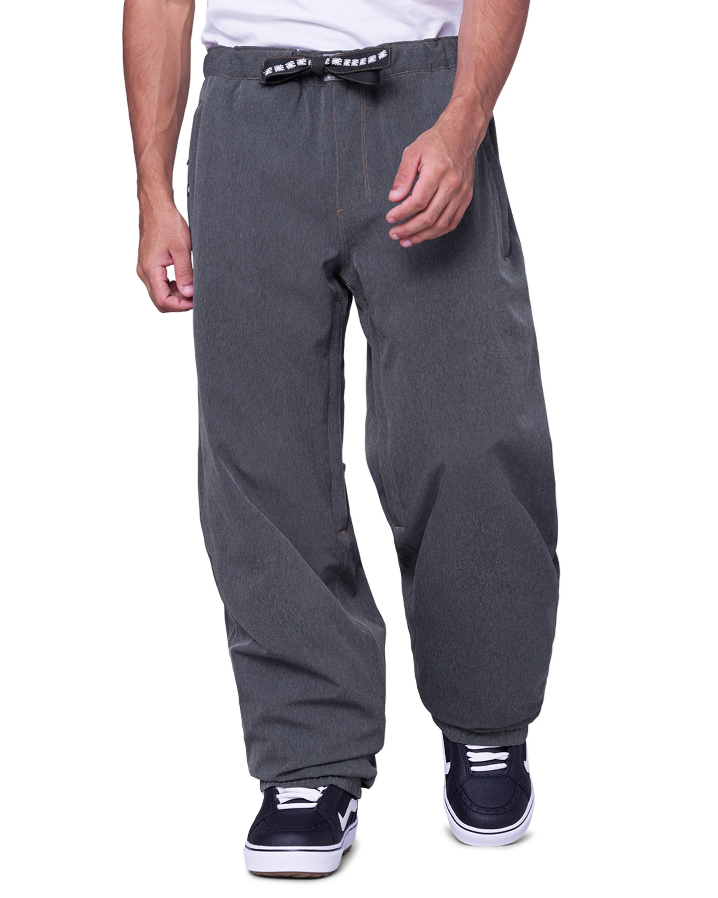 686 Men's Dojo Snow Pants - Black Denim Snow Pants - Trojan Wake Ski Snow