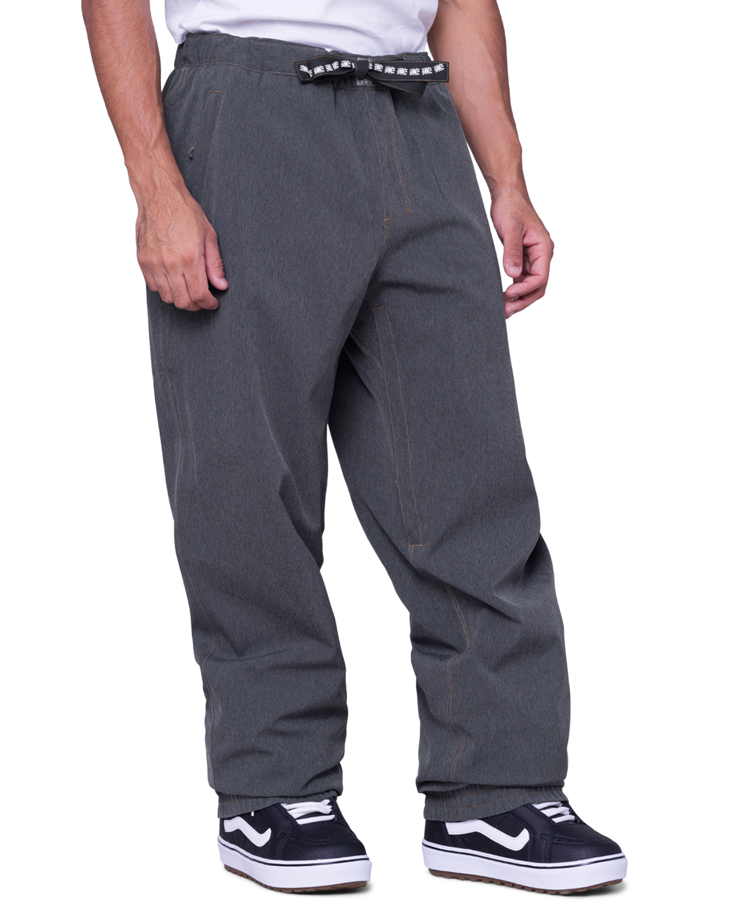 686 Men's Dojo Snow Pants - Black Denim Snow Pants - Trojan Wake Ski Snow