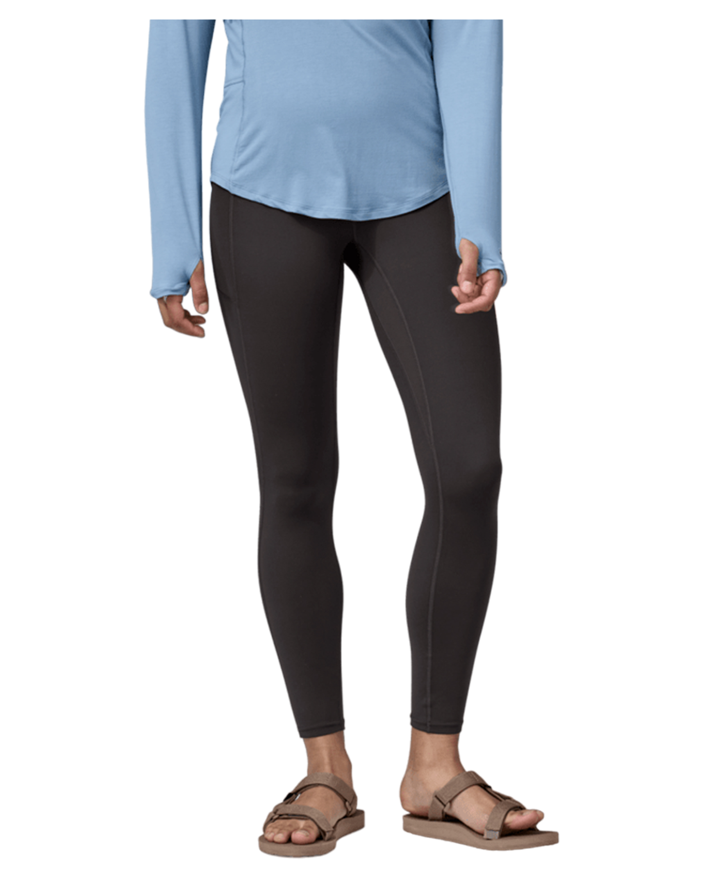 Patagonia Maipo 7/8 Women's Stash Tights - Black Pants - Trojan Wake Ski Snow