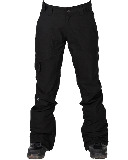 Nikita Womens White Pine Pant - Black Snow Pants - Trojan Wake Ski Snow