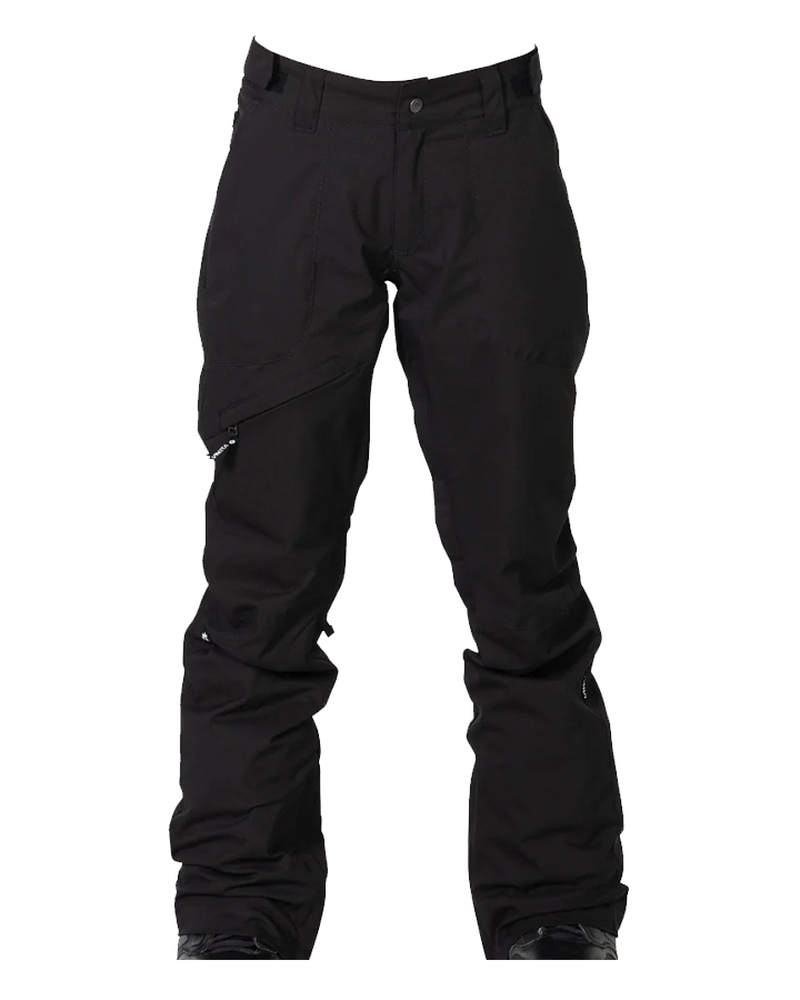 Nikita Womens White Pine Textured Pant - Black Snow Pants - Trojan Wake Ski Snow