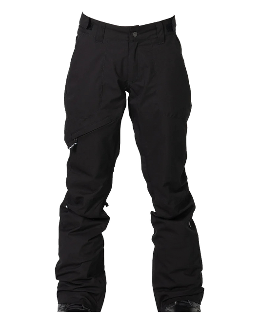 Nikita Womens White Pine Textured Pant - Black Snow Pants - Trojan Wake Ski Snow