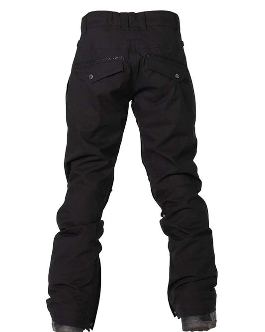 Nikita Womens White Pine Textured Pant - Black Snow Pants - Trojan Wake Ski Snow