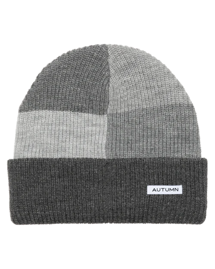 Autumn Patchwork Beanie - Grey Beanies - Trojan Wake Ski Snow