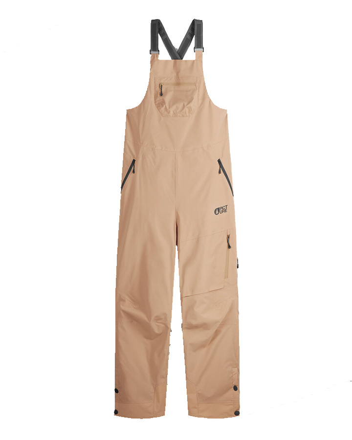 Picture Elwy Women's Bib Pants - Latte - 2024 Snow Bibs - Trojan Wake Ski Snow