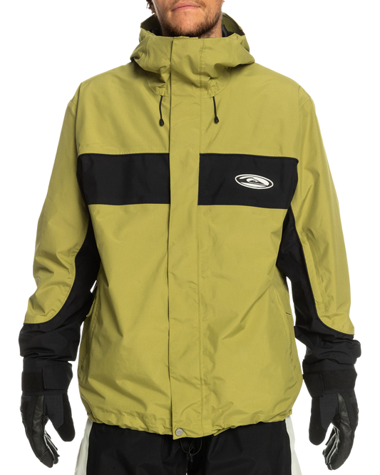 Quiksilver Men's High Altitude Gore-Tex® Technical Snow Jacket - Green Olive Snow Jackets - Trojan Wake Ski Snow