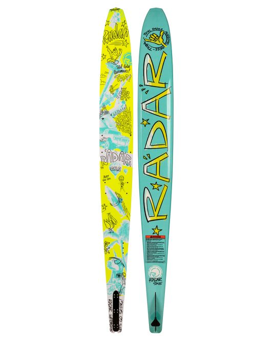 Radar TRA Kids' Waterski - Terrazzo / White - 2025 Water Skis - Trojan Wake Ski Snow