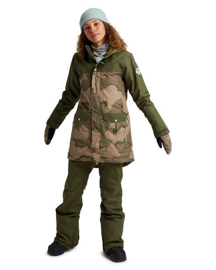 Burton Women's GORE‑TEX Eyris Snow Jacket - Keef / Barren Camo Snow Jackets - Trojan Wake Ski Snow