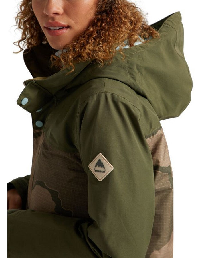 Burton Women's GORE‑TEX Eyris Snow Jacket - Keef / Barren Camo Snow Jackets - Trojan Wake Ski Snow