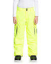 DC Banshee Youth Pant - Safety Yellow - 2021 Snow Pants - Trojan Wake Ski Snow