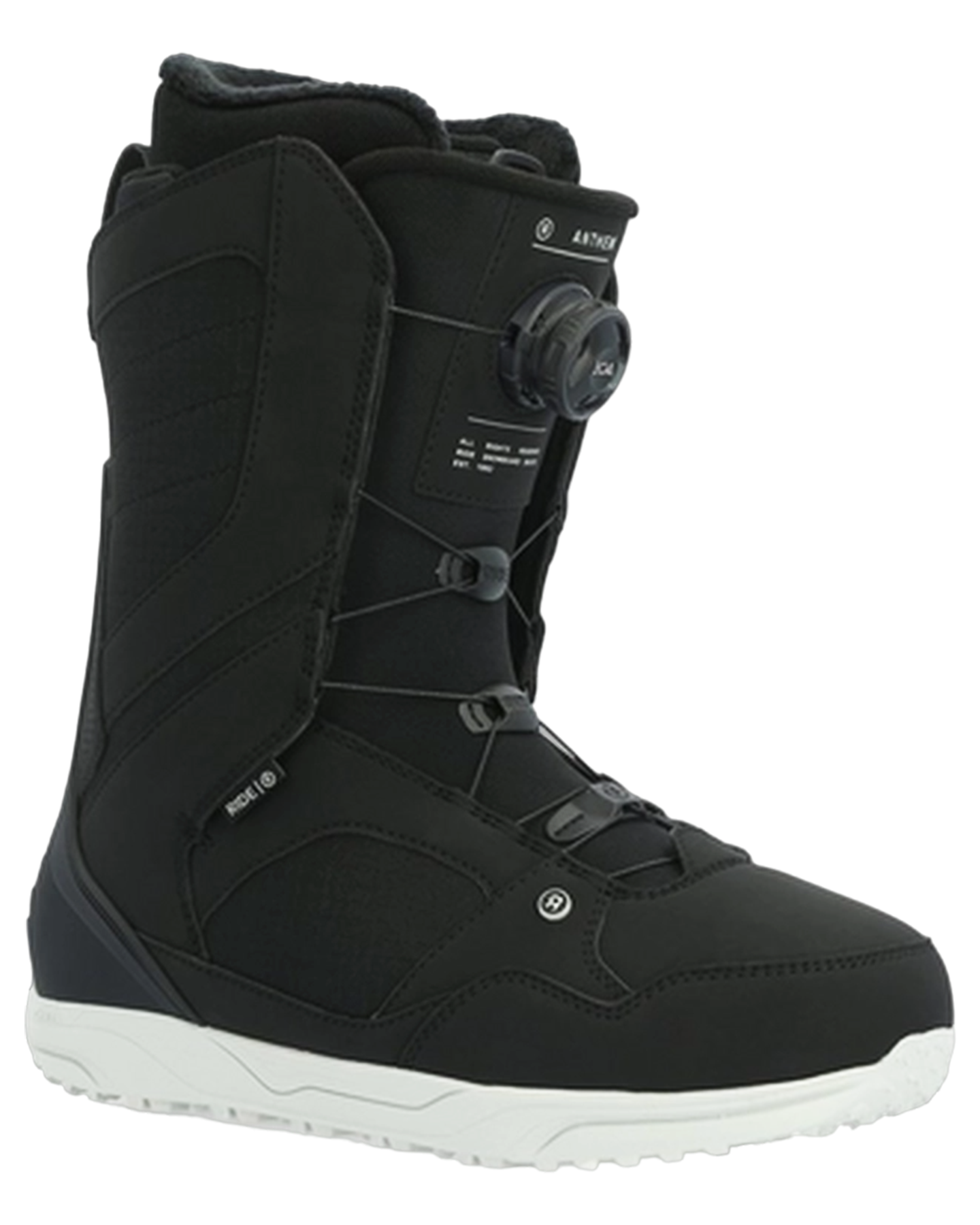 Ride Anthem Boa Snowboard Boots - Black - 2024 Snowboard Boots - Trojan Wake Ski Snow