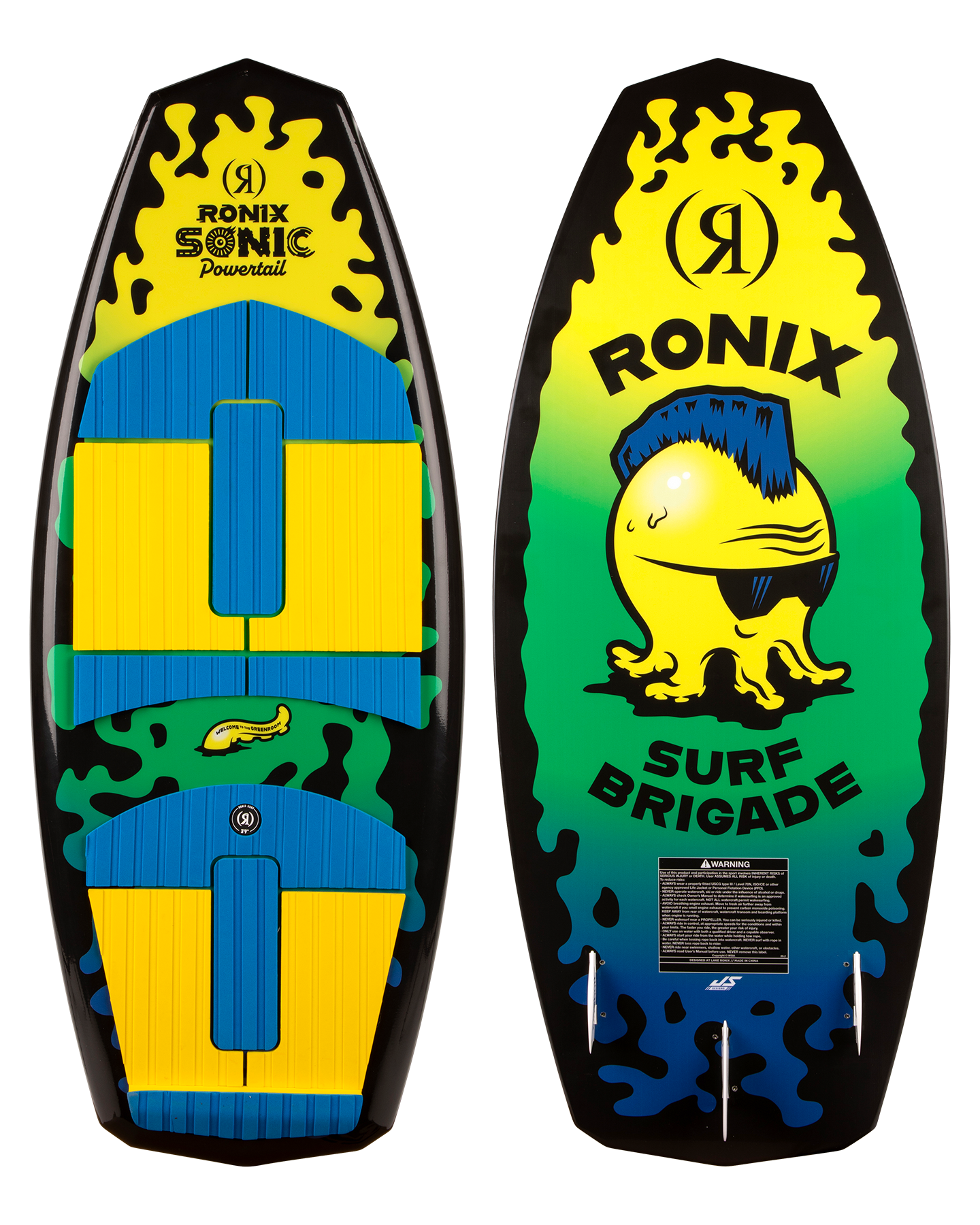 Ronix Kids' Sonic Powertail Wakesurf - 2025 Wakesurf - Trojan Wake Ski Snow