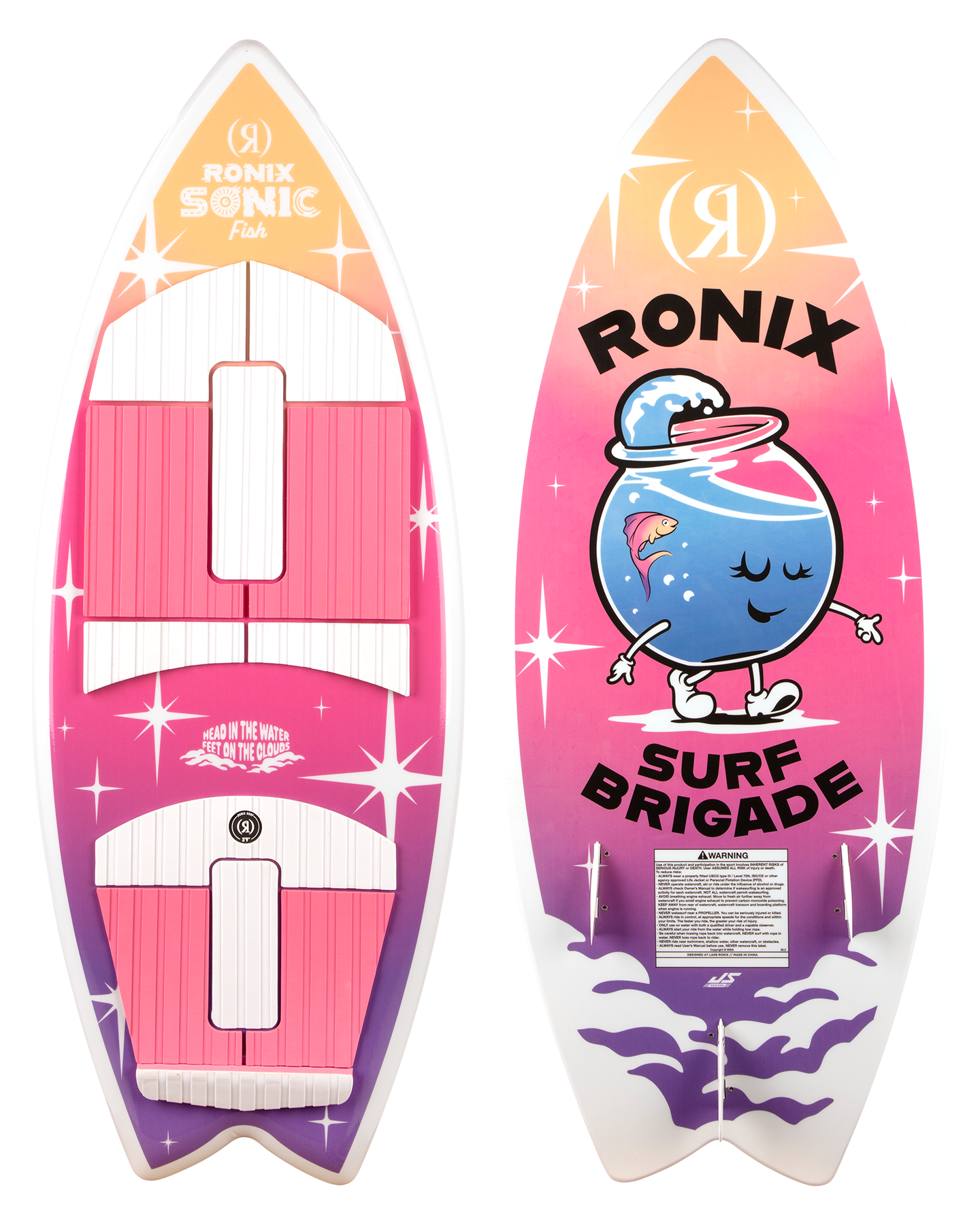 Ronix Sonic Fish Kids' Wakesurf - 2025 Wakesurf - Trojan Wake Ski Snow