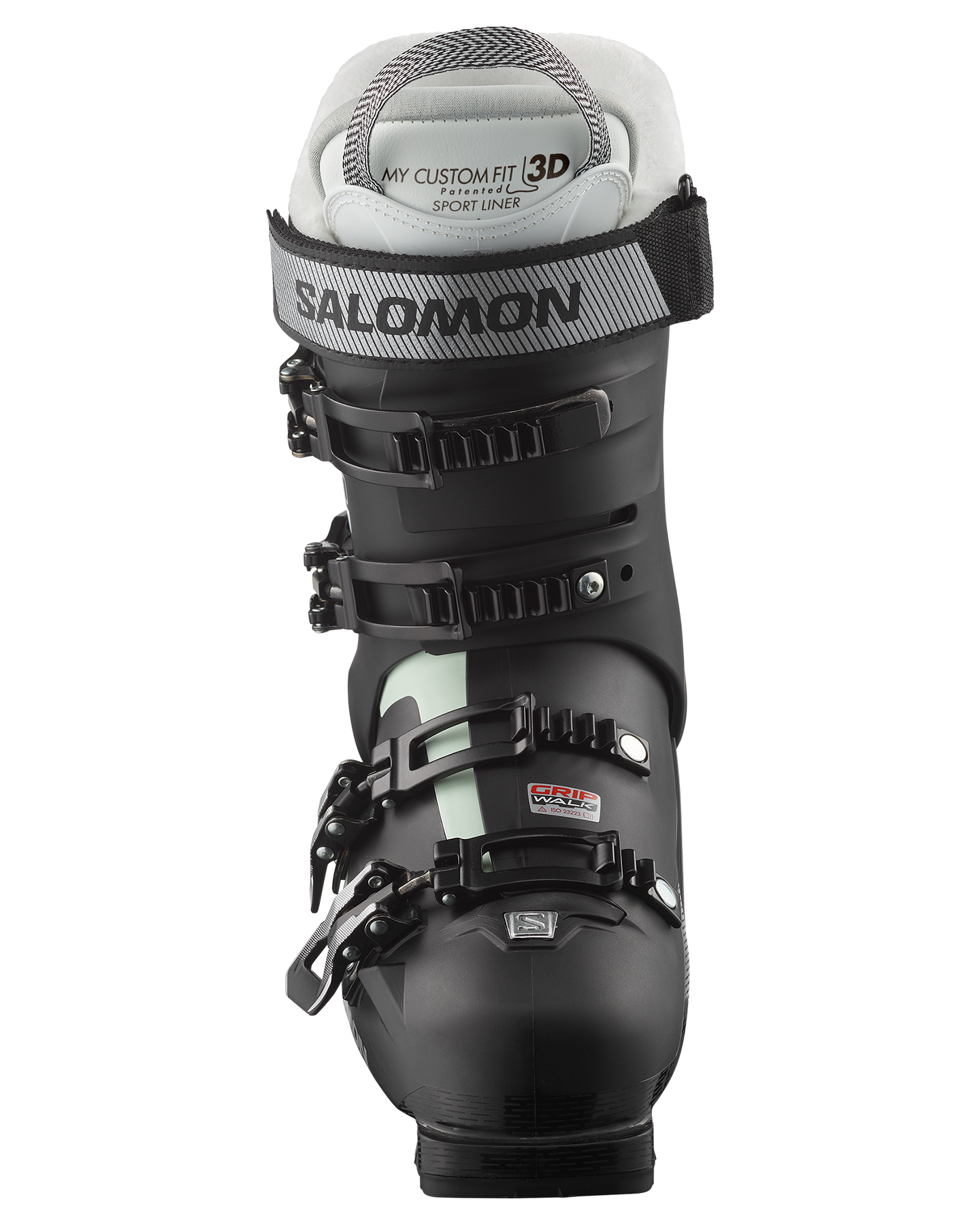 Salomon S/Pro Mv 80 Cs Women's Snow Boots - Black/White Moss/Silver Metallic Snow Ski Boots - Trojan Wake Ski Snow