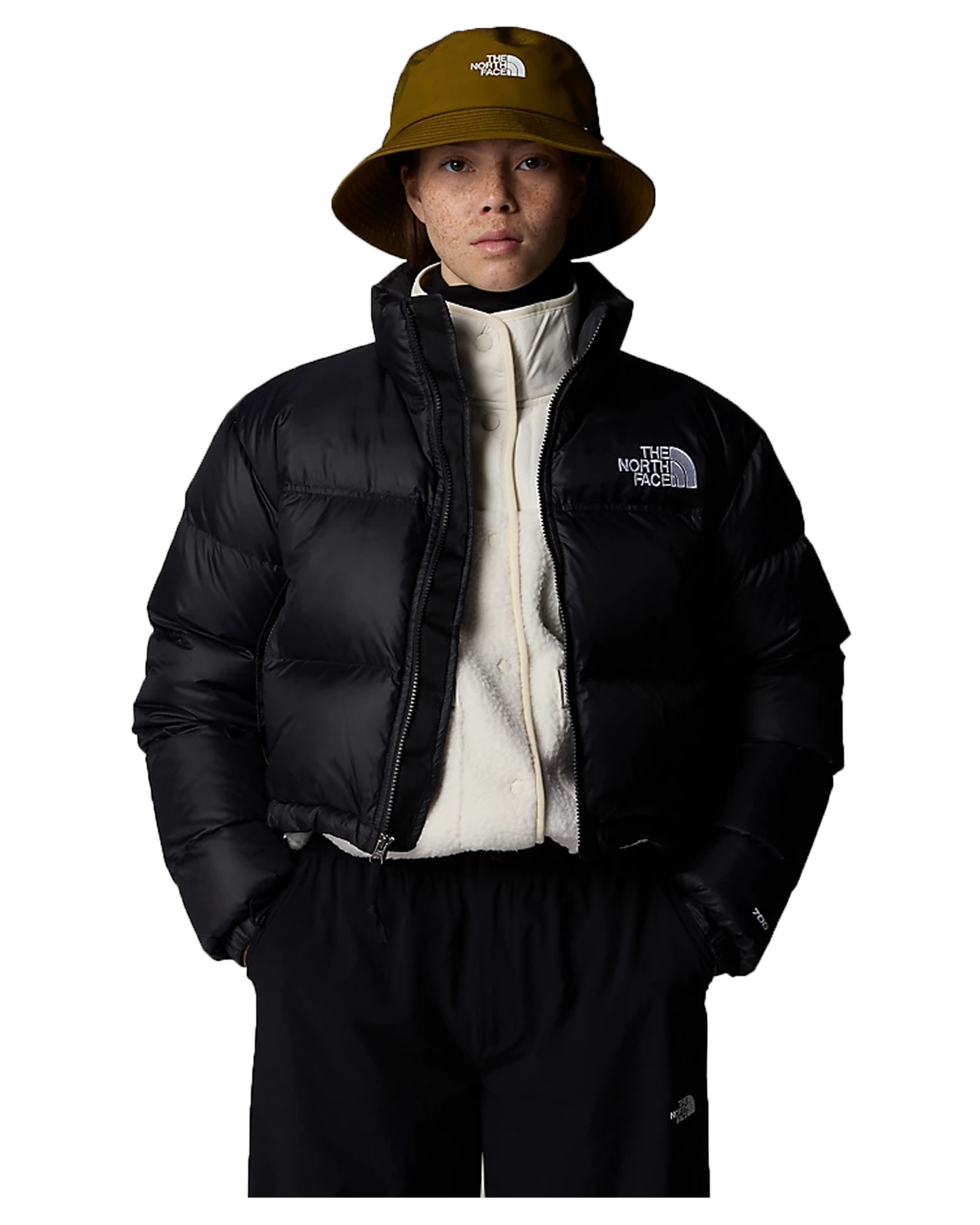 The North Face Women's Nuptse Short Jacket - Tnf Black Snow Jackets - Trojan Wake Ski Snow