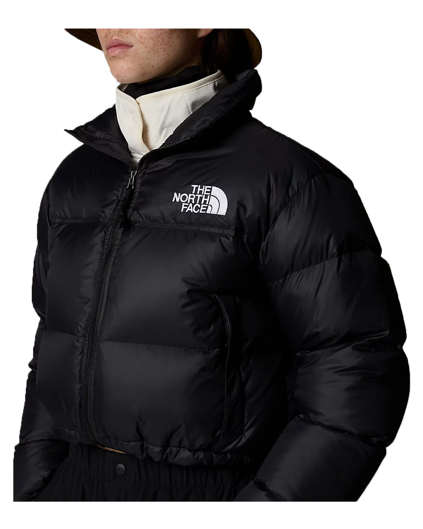 The North Face Women's Nuptse Short Jacket - Tnf Black Snow Jackets - Trojan Wake Ski Snow