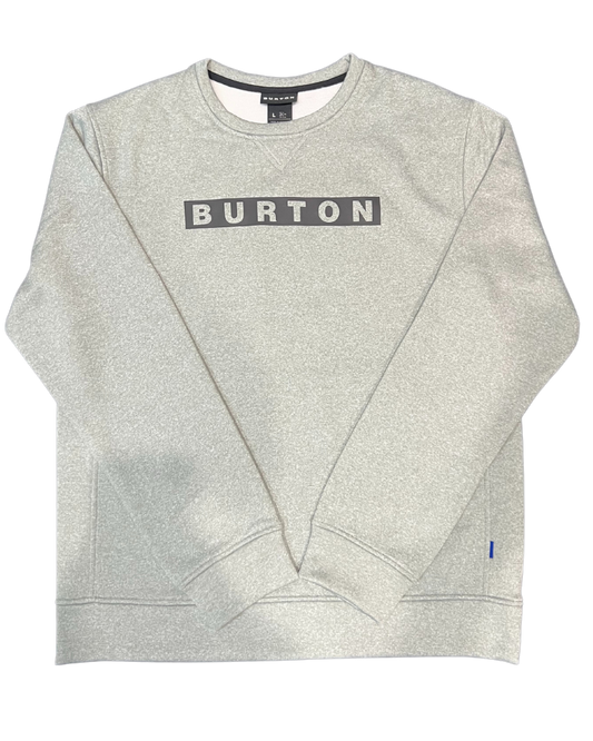 Burton Oak Crewneck Pullover - Gray Heather - 2023 Hoodies & Sweatshirts - Trojan Wake Ski Snow