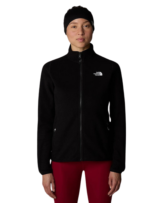 The North Face Women's 100 Glacier Fullzip Fleece - Tnf Black Hoodies & Sweatshirts - Trojan Wake Ski Snow