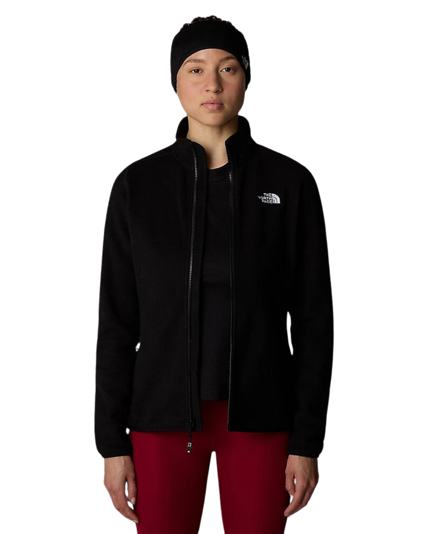 The North Face Women's 100 Glacier Fullzip Fleece - Tnf Black Hoodies & Sweatshirts - Trojan Wake Ski Snow