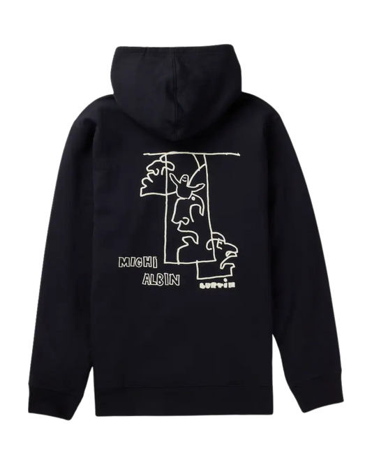 Burton Albin Hoodie - True Black Hoodies & Sweatshirts - Trojan Wake Ski Snow