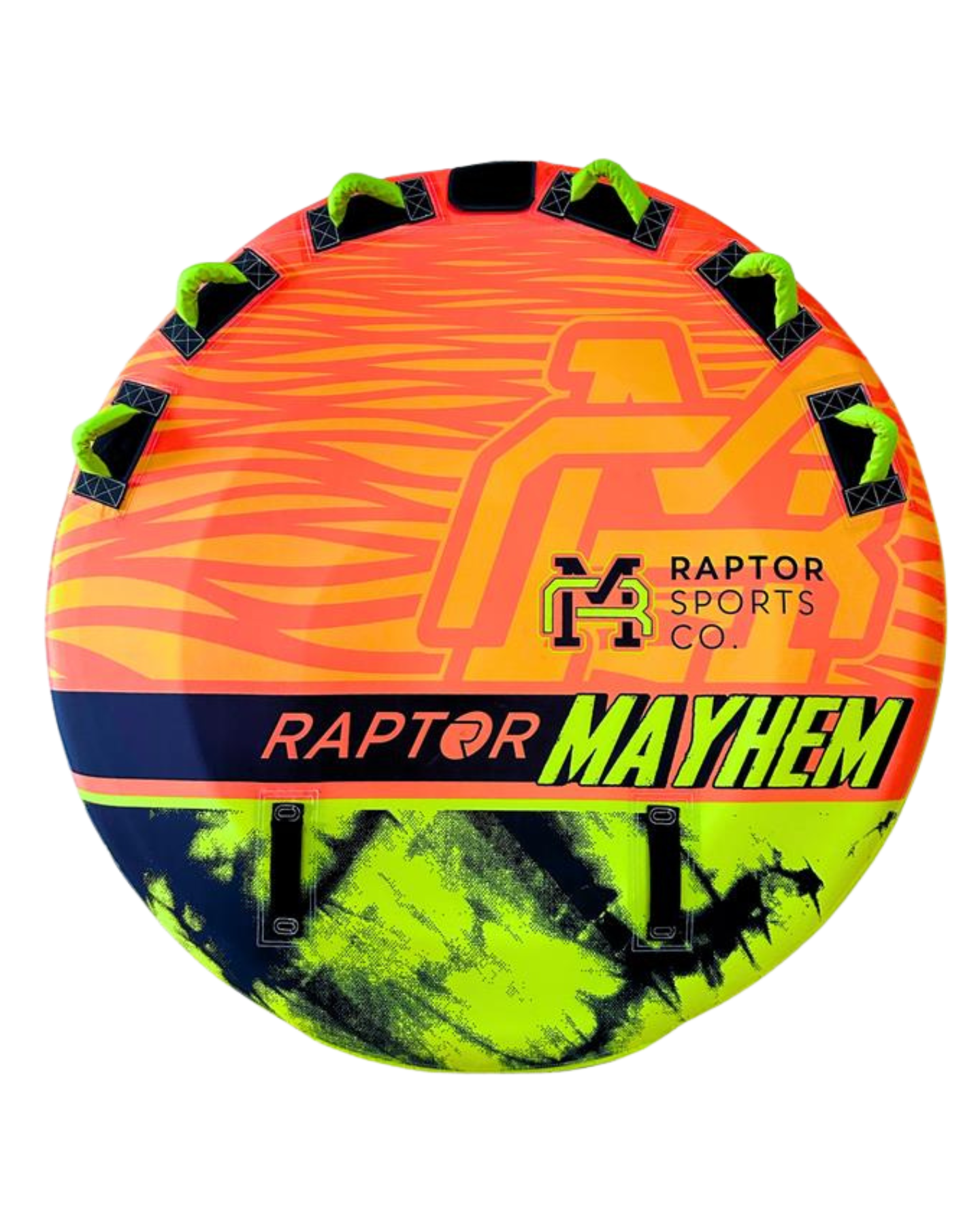 Raptor Mayhem 3 - Orange/Yellow Tubes, 3 Person Tubes - Trojan Wake Ski Snow