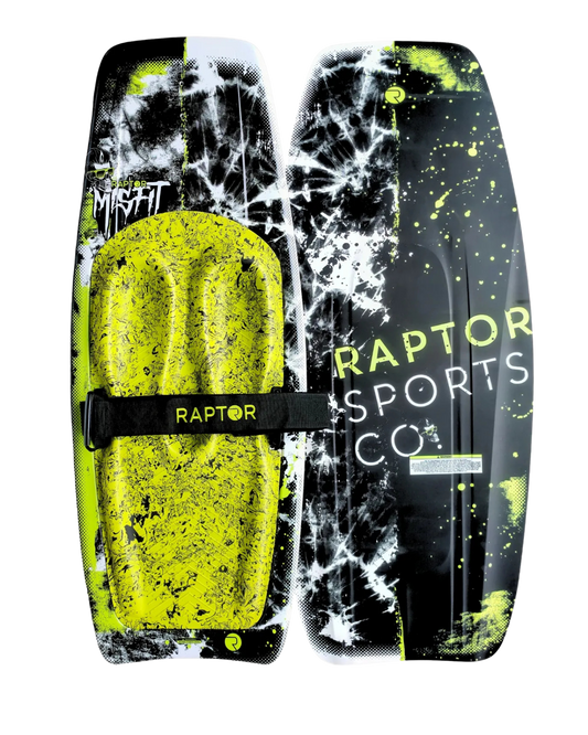 Raptor Misfit Kneeboard - Green Kneeboards - Fibreglass - Trojan Wake Ski Snow