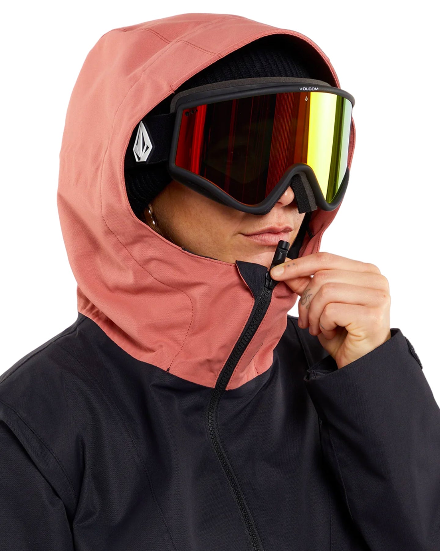 Volcom Ashfield Pullover - Earth Pink Snow Jackets - Trojan Wake Ski Snow