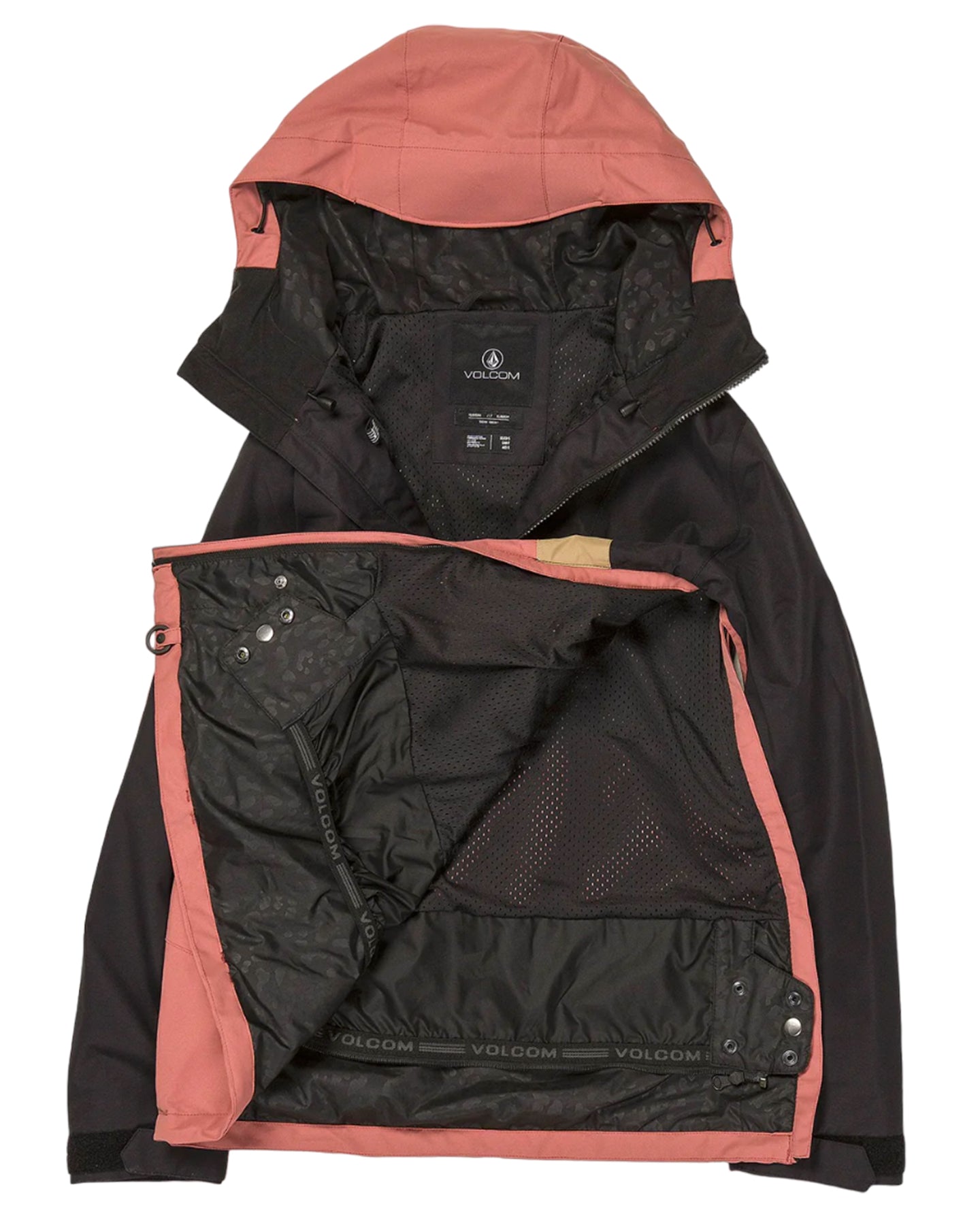 Volcom Ashfield Pullover - Earth Pink Snow Jackets - Trojan Wake Ski Snow