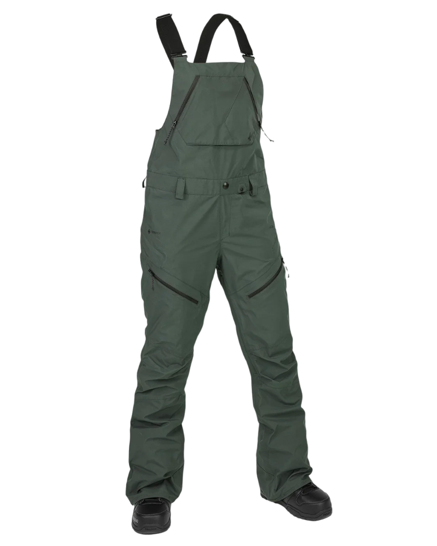 Volcom Elm Stretch Gore Bib Overall - Eucalyptus Snow Bibs - Trojan Wake Ski Snow