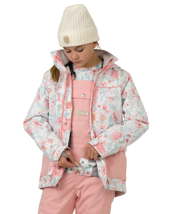 Rojo Elin Girl's Snow Jacket - Royale Snow White - 2023 Snow Jackets - Trojan Wake Ski Snow