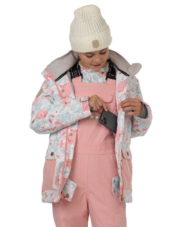 Rojo Elin Girl's Snow Jacket - Royale Snow White - 2023 Snow Jackets - Trojan Wake Ski Snow