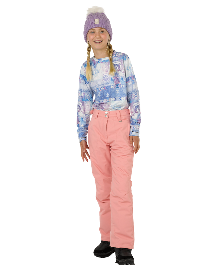 Rojo BF4EVA Girl's Snow Pant - Pink Icing - 2023 Snow Jackets - Trojan Wake Ski Snow