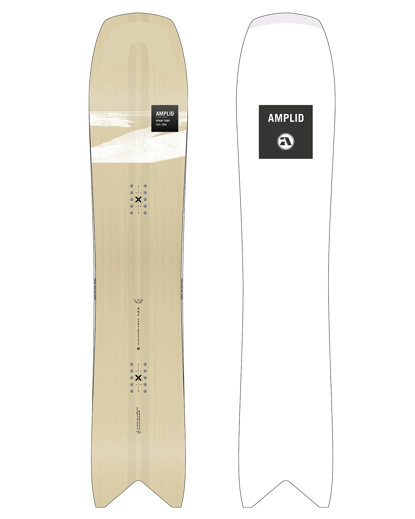 Amplid The Spray Tray Snowboard - 2025 Snowboards - Trojan Wake Ski Snow