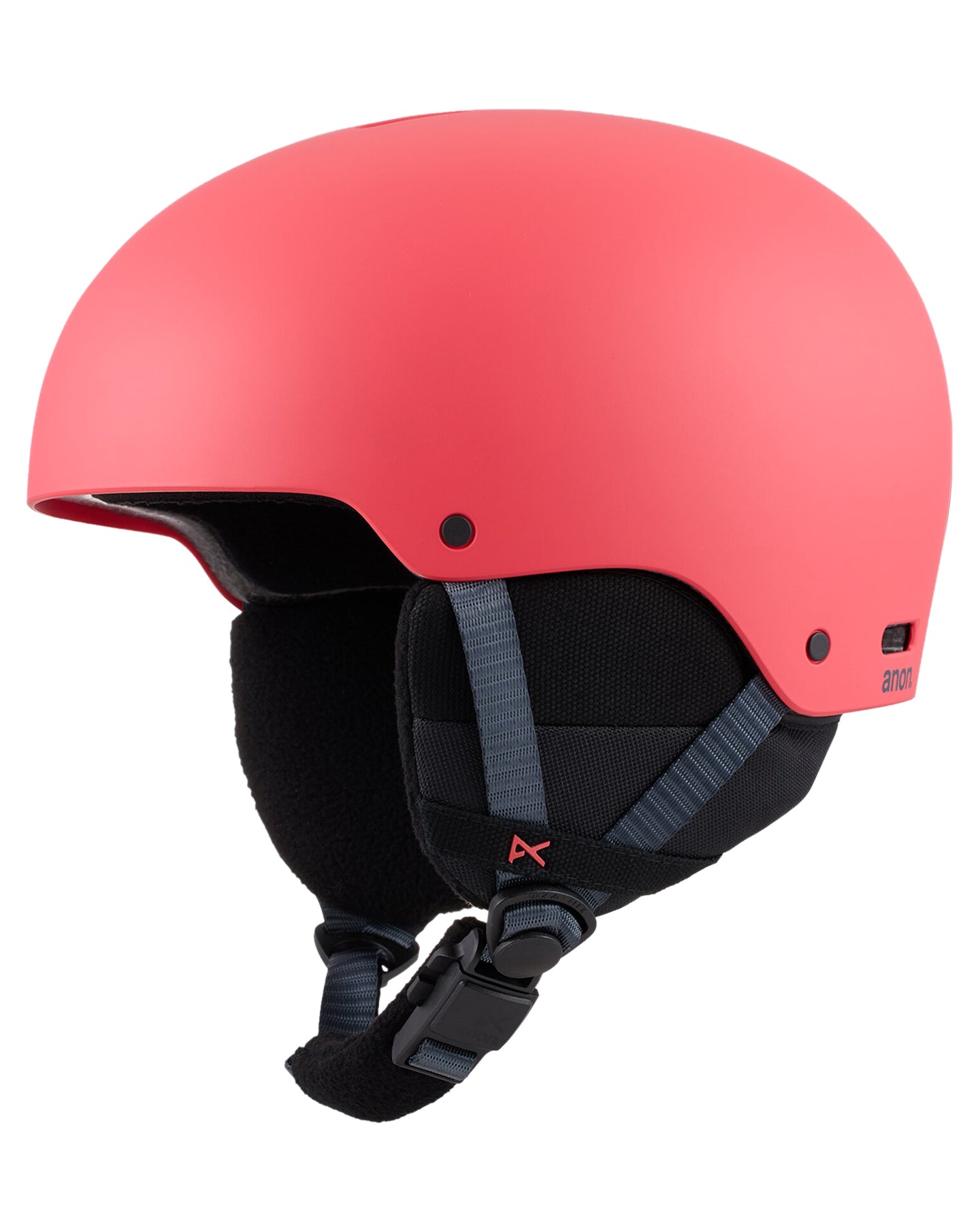 Anon Kids' Rime 3 Round Fit Snow Helmet - Coral Snow Helmets - Trojan Wake Ski Snow