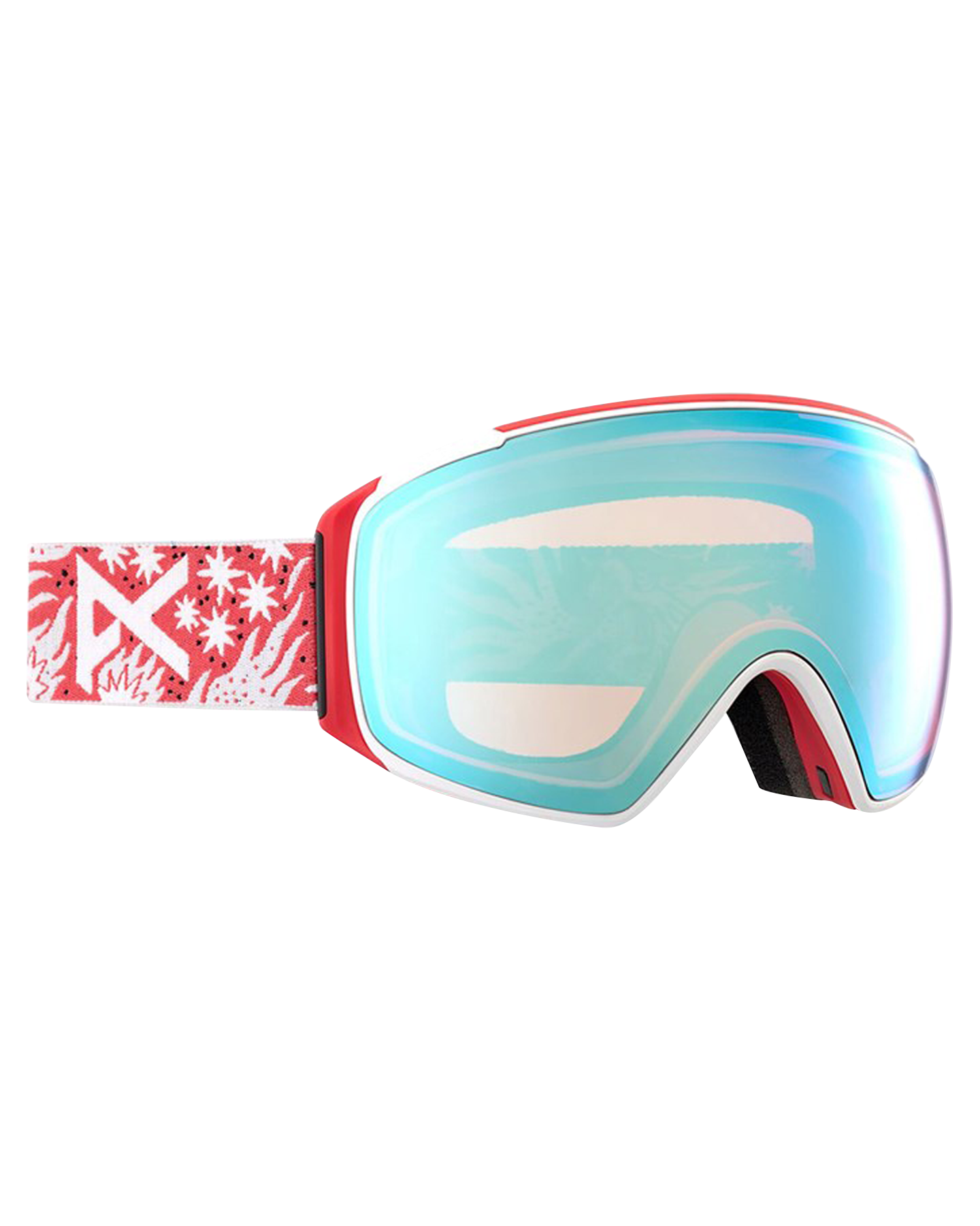 Anon M3 Low Bridge Fit Snow Goggles + Bonus Lens + MFI - Joshua Noom / Perceive Variable Blue Snow Goggles - Trojan Wake Ski Snow