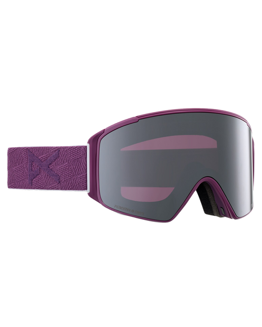 Anon M4S Cylindrical Snow Goggles + Bonus Lens + Mfi® Face Mask - Grape/Perceive Sunny Onyx Lens Snow Goggles - Trojan Wake Ski Snow