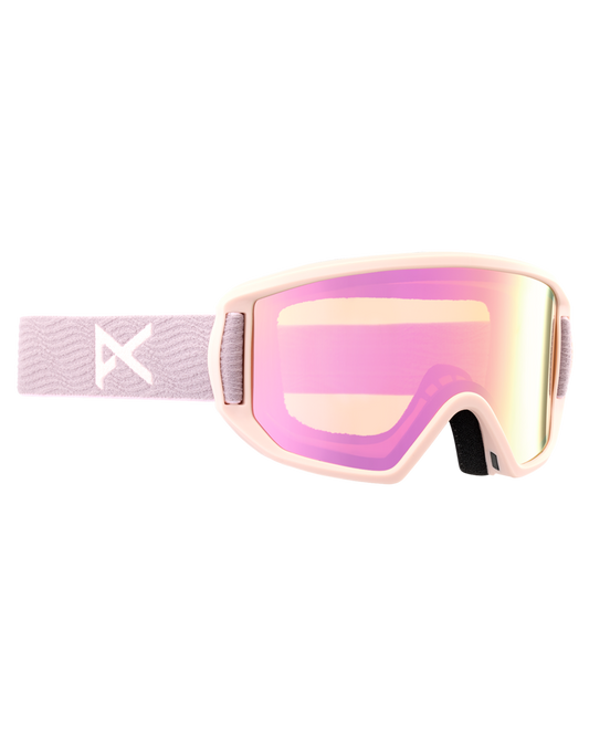 Anon Relapse Jr. Low Bridge Fit Snow Goggles + MFI - Elderberry / Pink Amber Snow Goggles - Trojan Wake Ski Snow