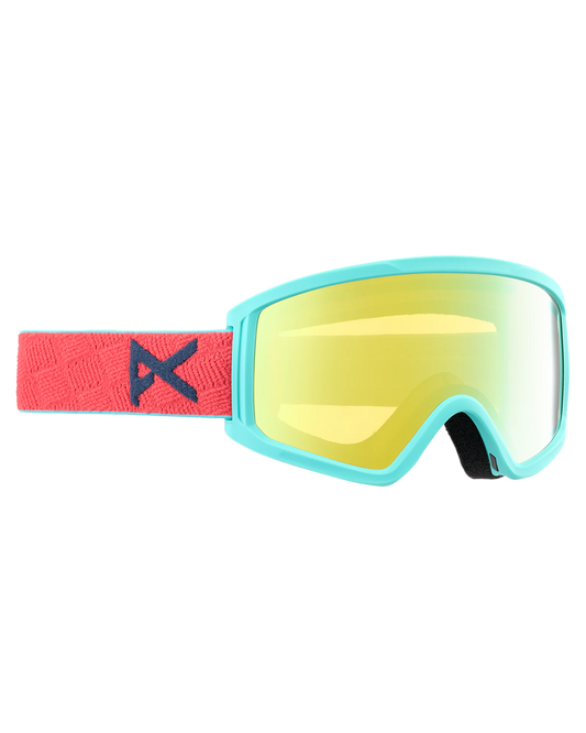 Anon Kids' Tracker 2.0 Snow Goggles - Coral/Gold Amber Lens Snow Goggles - Trojan Wake Ski Snow