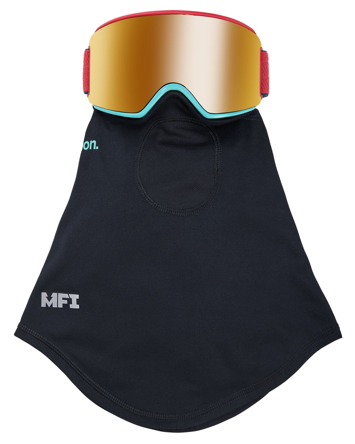 Anon WM3 Low Bridge Fit Snow Goggles + Bonus Lens + MFI - Coral / Perceive Sunny Bronze Snow Goggles - Trojan Wake Ski Snow