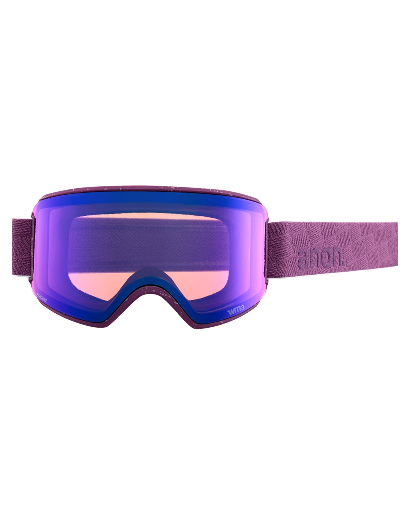 Anon WM3 Low Bridge Fit Snow Goggles + Bonus Lens + MFI - Grape / Perceive Sunny Onyx Snow Goggles - Trojan Wake Ski Snow