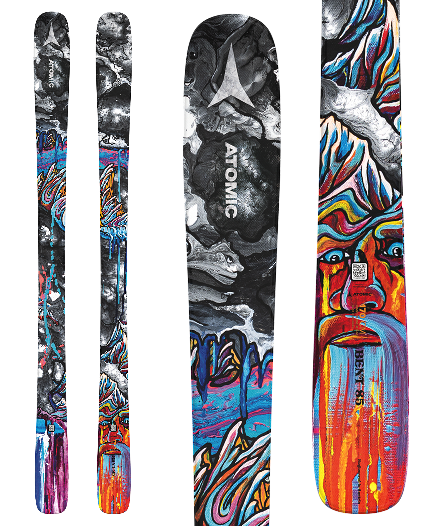 Atomic Bent 85 Skis - 2025 Snow Skis - Trojan Wake Ski Snow