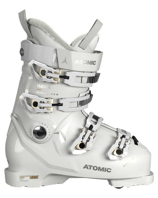 Atomic Hawx Magna 95 Gripwalk Women's Ski Boots - White - 2024 Women's Snow Ski Boots - Trojan Wake Ski Snow