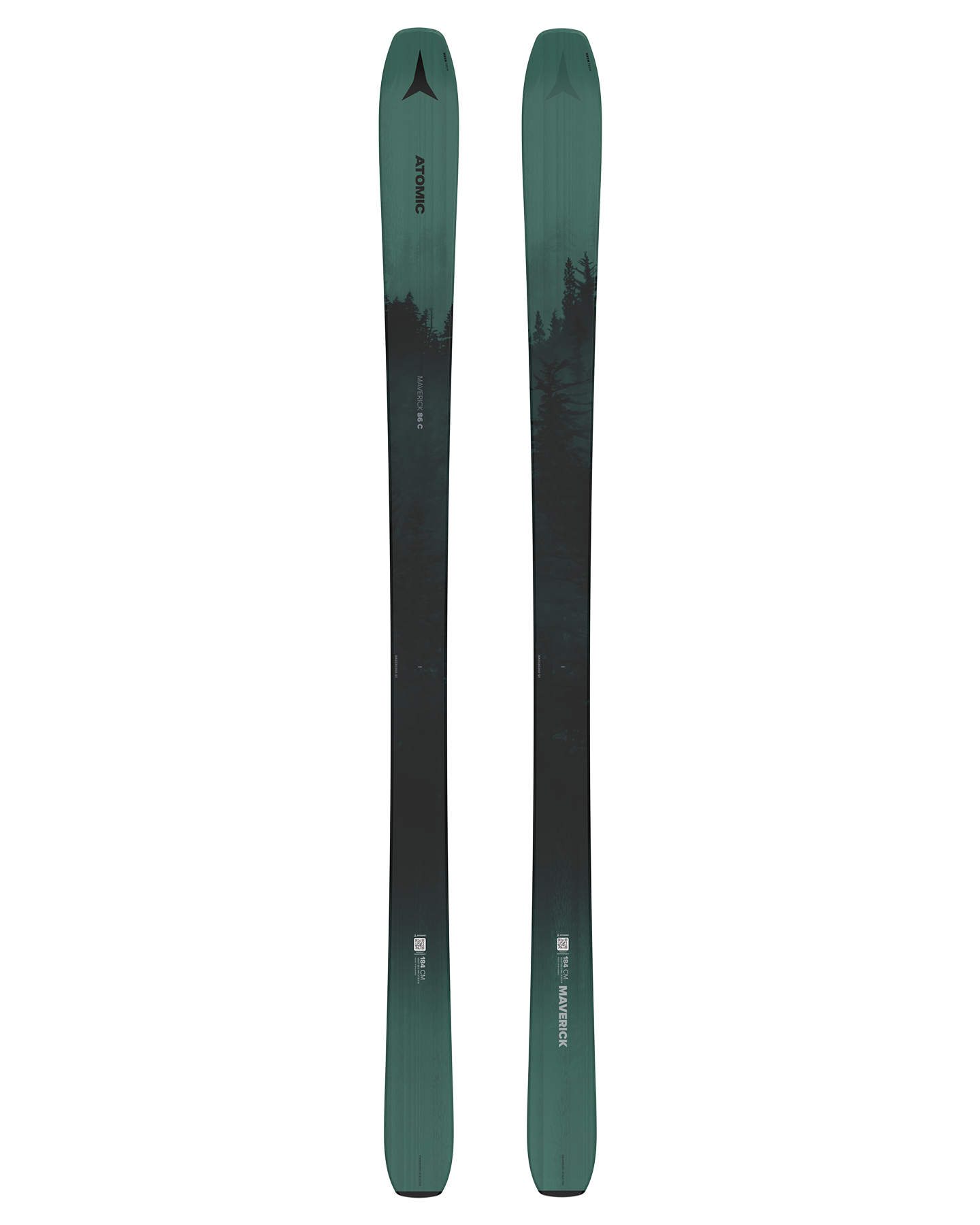 Atomic Maverick 86 C Women's Snow Skis - Dark Green/Black - 2025 Snow Skis - Trojan Wake Ski Snow