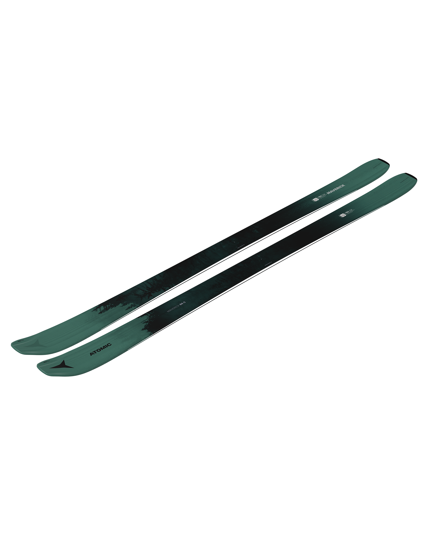 Atomic Maverick 86 C Women's Snow Skis - Dark Green/Black - 2025 Snow Skis - Trojan Wake Ski Snow